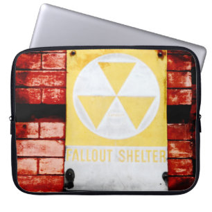 Vintage Fallout Shelter Grunge Laptop Computer Sle Sleeve