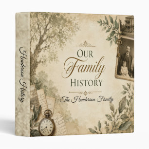 Vintage Family History Genealogy Binder