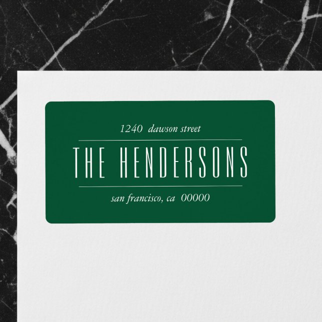 Vintage Family Name Emerald Green (Créateur téléchargé)