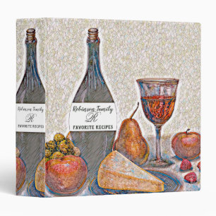 Vintage Family Recette Cookbook 3 Ring Classeur