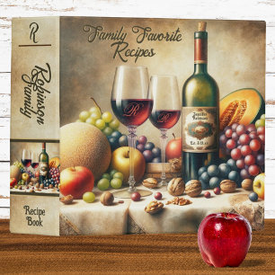 Vintage Family Recipe Cookbook Binder