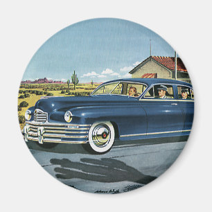 Vintage Family Travel, Last Chance Gas Station Magnet