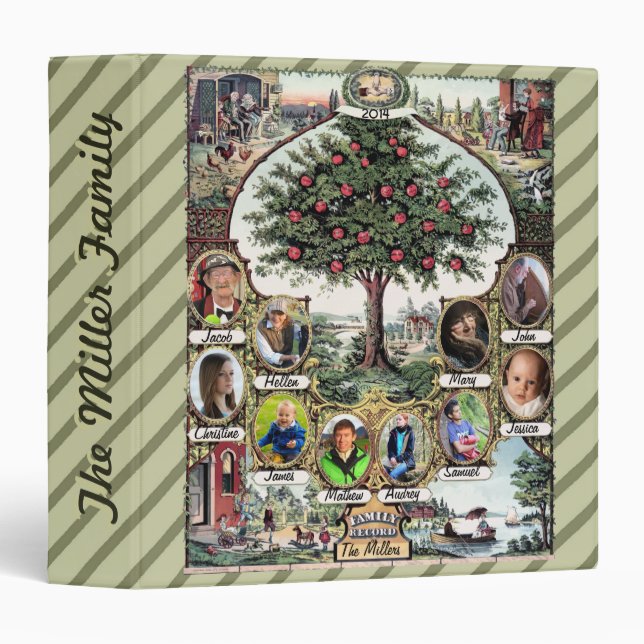 Vintage Family Tree Binder (Front/Spine)