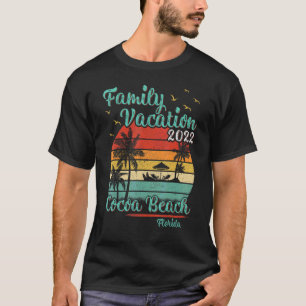 Vintage Family Vacation 2022 Florida Cocoa Beach T-Shirt