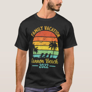 Vintage Family Vacation 2022 Oregon Cannon Beach T-Shirt