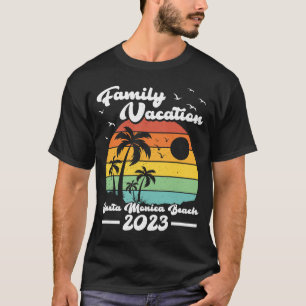 Vintage Family Vacation 2023 California Santa Moni T-Shirt