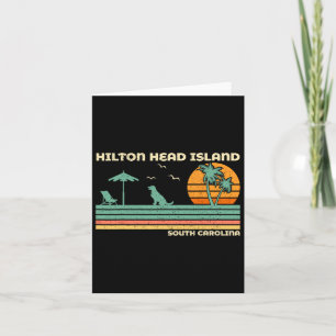 Vintage Family Vacation South Carolina Hilton Head Card