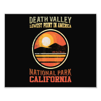 Vintage Family Vacation Travel Death Valley Hiking Photo Print