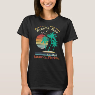 Vintage Family Vacation Travel Florida Siesta Key  T-Shirt