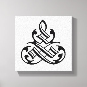 Vintage Fancy Flourish Canvas Wall Art