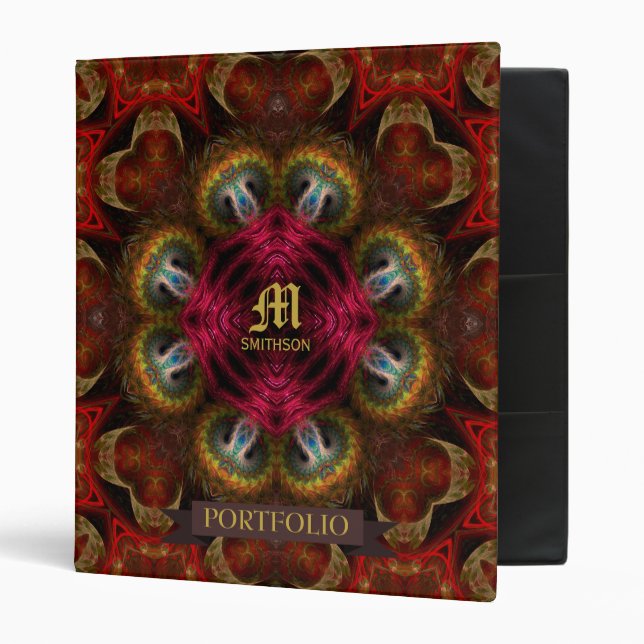 Vintage Fancy Médiévale Classeur d'album (Devant/intérieur)
