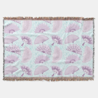 Vintage Fans Throw Blanket