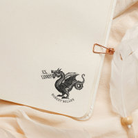 Vintage Fantasy Dragon Ex Libris Library Book