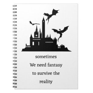 Vintage Fantasy  Dragon  Notebook