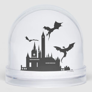 Vintage Fantasy Dragon Snowglobe