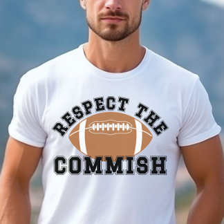Vintage Fantasy Football Respect the Commish FFL T-Shirt
