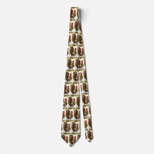 Vintage Farm Animals Chickens, Proud Rooster Tie