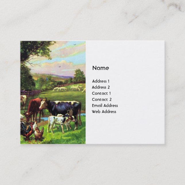 Vintage Farm Business Card (Front)