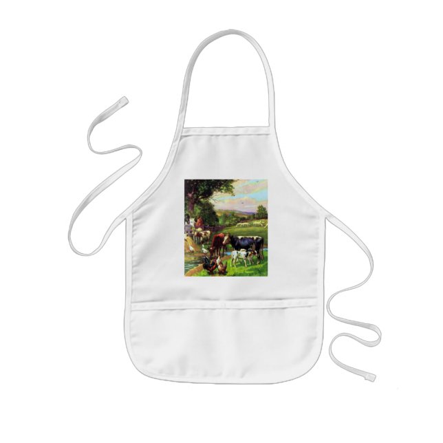 Vintage Farm Kids Apron (Front)