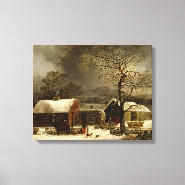Vintage Farm Life  Canvas Print (Front)