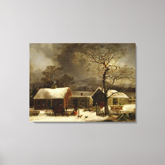 Vintage Farm Life  Canvas Print (Front)