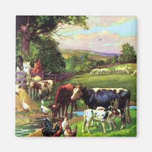 Vintage Farm Magnet
