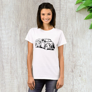 Vintage Farm Pickup Truck Illustration T-Shirt