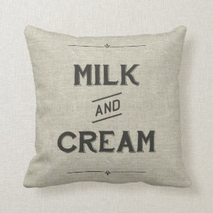 Vintage Farm Pillow - Milk & Cream