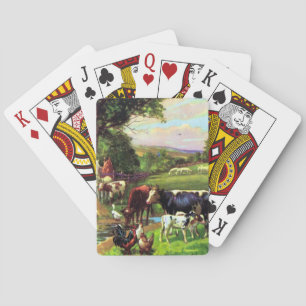 Vintage Farm Playing Cards