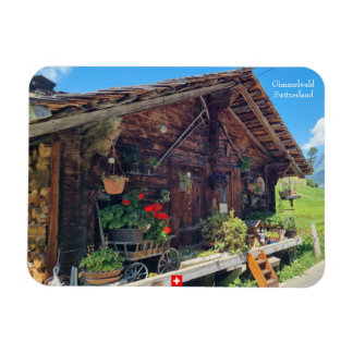 Vintage Farm Shed in Gimmelwald, Switzerland  Magnet