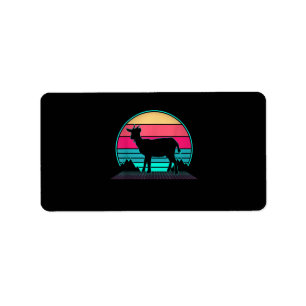 Vintage Farmer Goat Gift Label