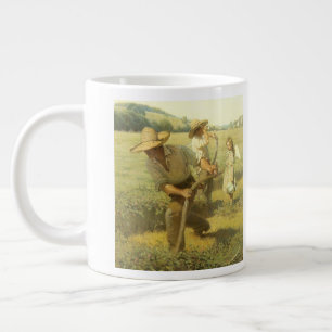 Vintage Farmers, Back to the Farm by NC Wyeth Large Coffee Mug