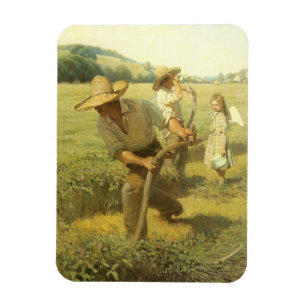 Vintage Farmers, Back to the Farm by NC Wyeth Magnet