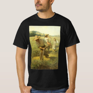 Vintage Farmers, Back to the Farm by NC Wyeth T-Shirt