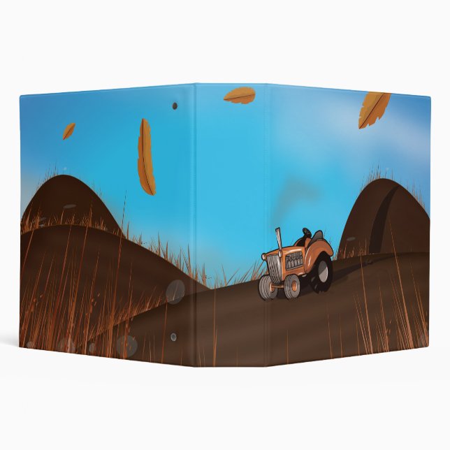 Vintage Farming Tractor Binder (Background)