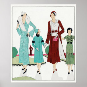 Vintage Fashion Illustration Poster