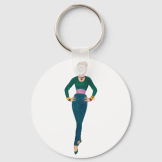 Vintage Fashion Image Keychain