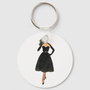 Vintage Fashion Image Keychain