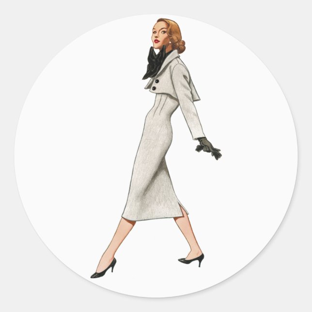 Vintage Fashion Image Stickers (Front)