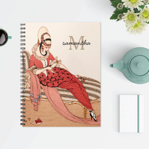 Vintage Fashion Monogram Notebook
