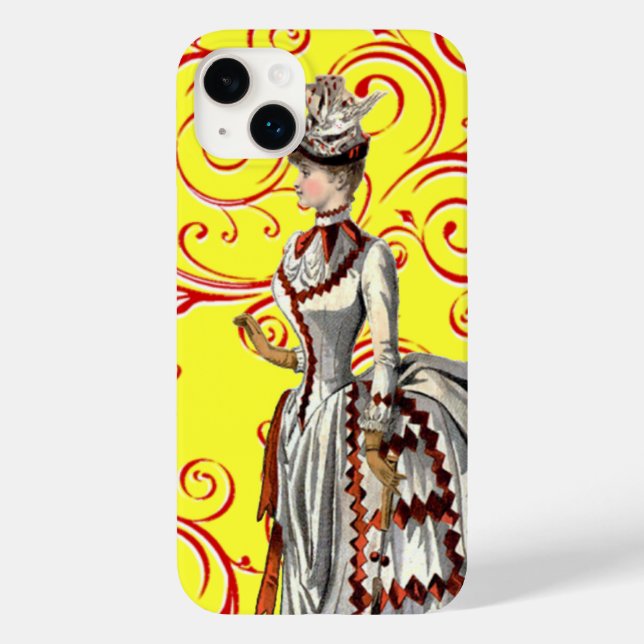Vintage Fashion Plate Case-Mate iPhone Case (Back)