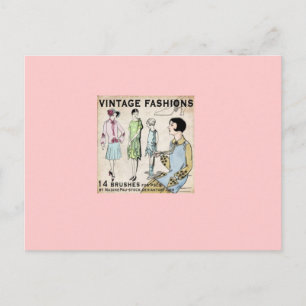 vintage fashion postcard
