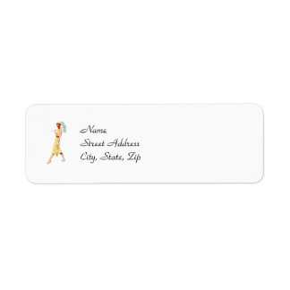 Vintage Fashion Return Address Labels