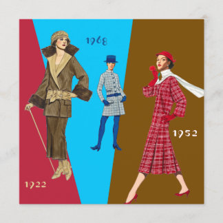 Vintage Fashion Show Invitation