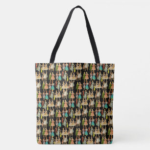 Vintage Fashion Tote Bag