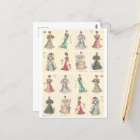Vintage Fashion Victorian Women in Fancy Dress