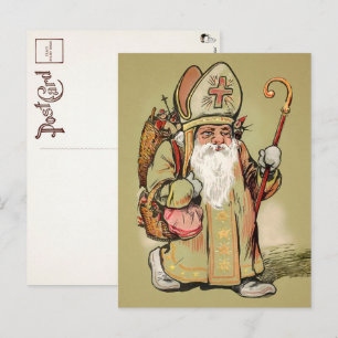 Vintage Father Christmas Postcard
