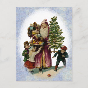 Vintage Father Christmas Postcard