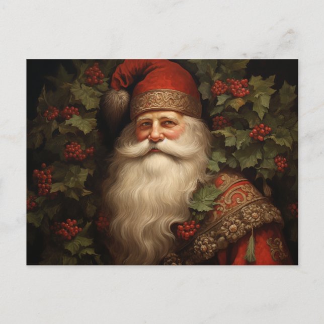 Vintage Father Christmas Postcard (Front)