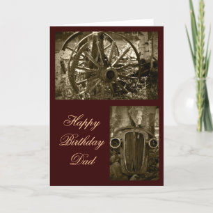Vintage Father's Birthday Greeting Card